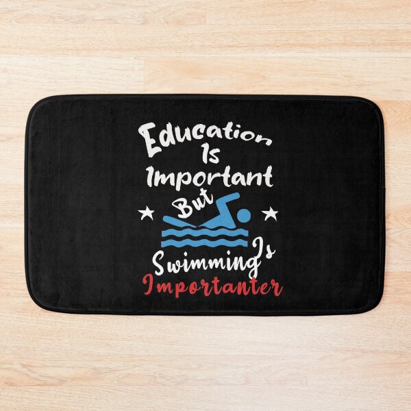 Item preview, Education Is Important But Swimming Is Importanter Funny Unisex Gift For Swimming Lovers designed and sold by pedrored369.