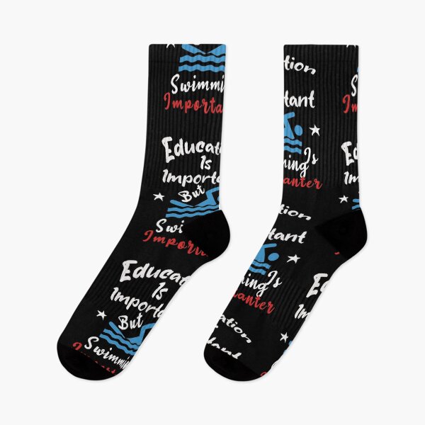 Item preview, Education Is Important But Swimming Is Importanter Funny Unisex Gift For Swimming Lovers designed and sold by pedrored369.