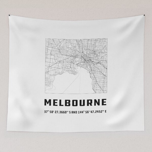 Item preview, Melbourne City Map designed and sold by quarantineshop.