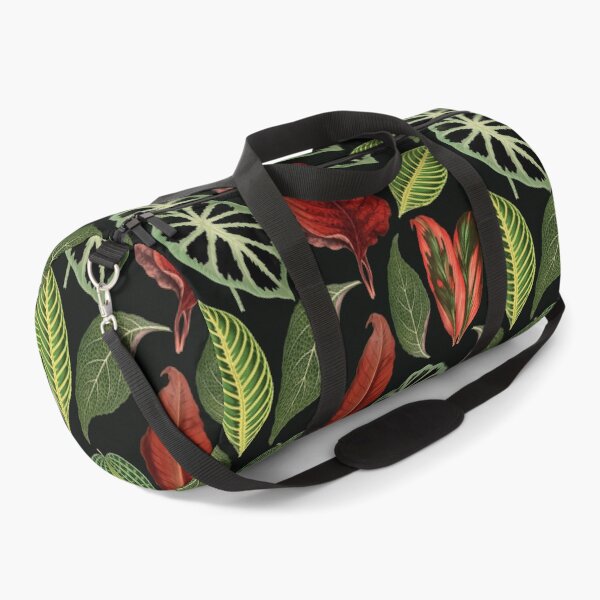 Item preview, House plant leaves indoor tropical jungle night pattern cottagecore aesthetic designed and sold by PG Illustration.