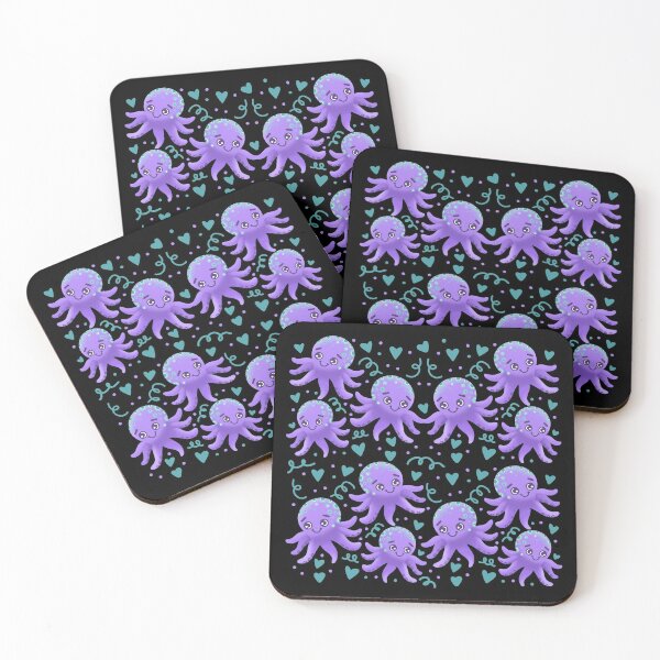 Item preview, Cute purple octopus pattern designed and sold by jazzydevil.