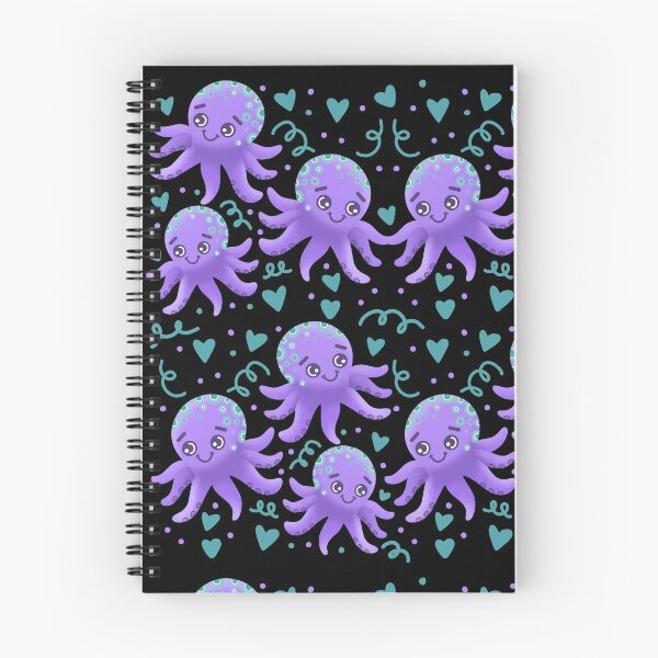 Item preview, Cute purple octopus pattern designed and sold by jazzydevil.