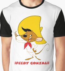 Speedy Gonzales Cartoon Graphic T-Shirt
