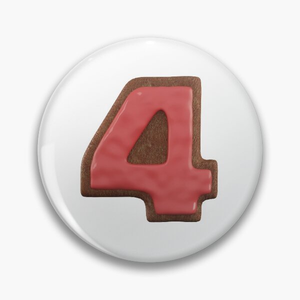 Item preview, Cookie Alphabet Number Four designed and sold by Elisabeth Lucas.