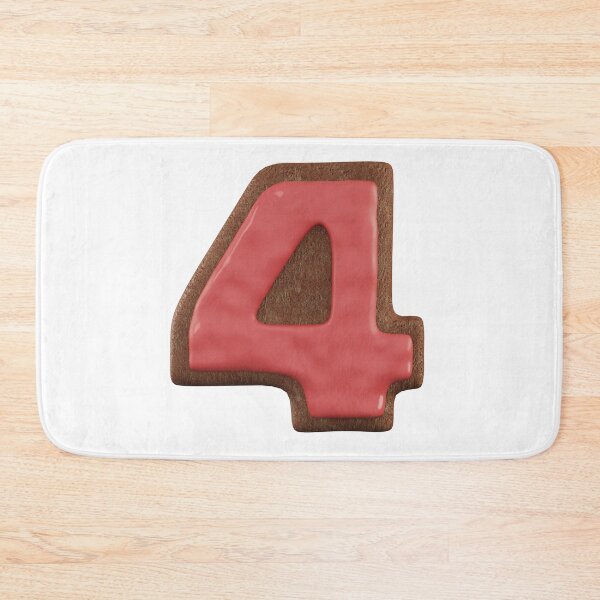 Item preview, Cookie Alphabet Number Four designed and sold by Elisabeth Lucas.