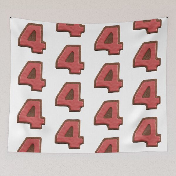 Item preview, Cookie Alphabet Number Four designed and sold by Elisabeth Lucas.