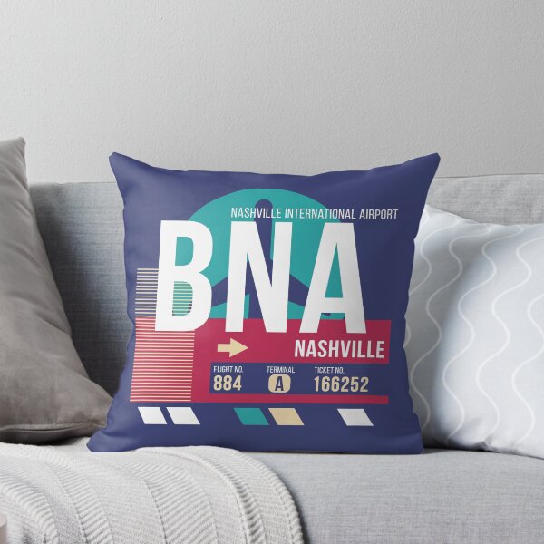 Item preview, Nashville (BNA) Airport Code Baggage Tag designed and sold by SLAG-Creative.