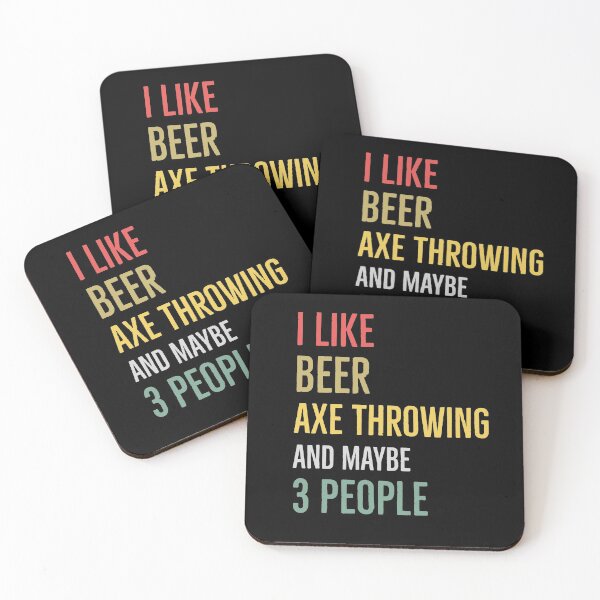 Item preview, I Like Beer Axe Throwing And Maybe 3 People designed and sold by Luna1Shop.