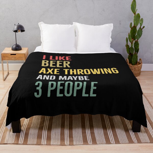 Item preview, I Like Beer Axe Throwing And Maybe 3 People designed and sold by Luna1Shop.