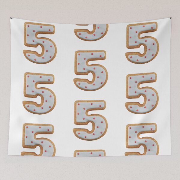 Item preview, Cookie Alphabet Number Five designed and sold by Elisabeth Lucas.
