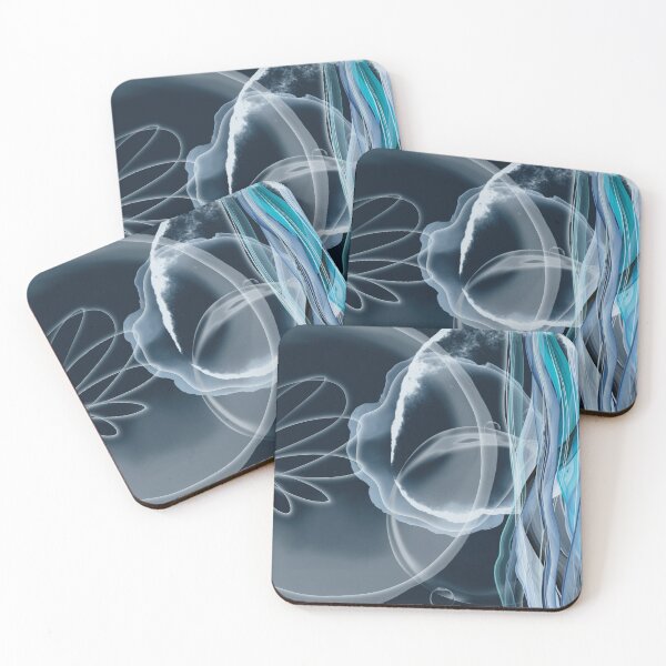 Item preview, Dark blue fluid art designed and sold by Mashusha-art.