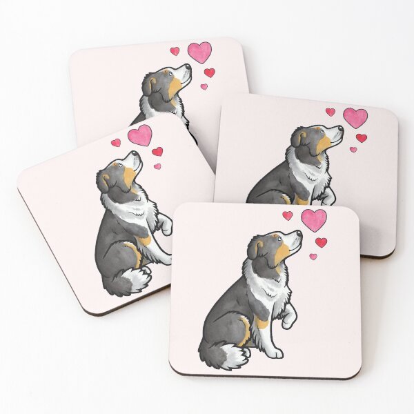 Item preview, Border collie love designed and sold by animalartbyjess.