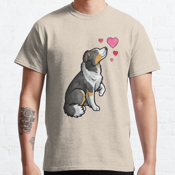 Border collie love Classic T-Shirt