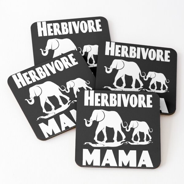 Item preview, Herbivore Mama Elephant and Baby, Vegan Mothers Day designed and sold by WhimsicaliTee.