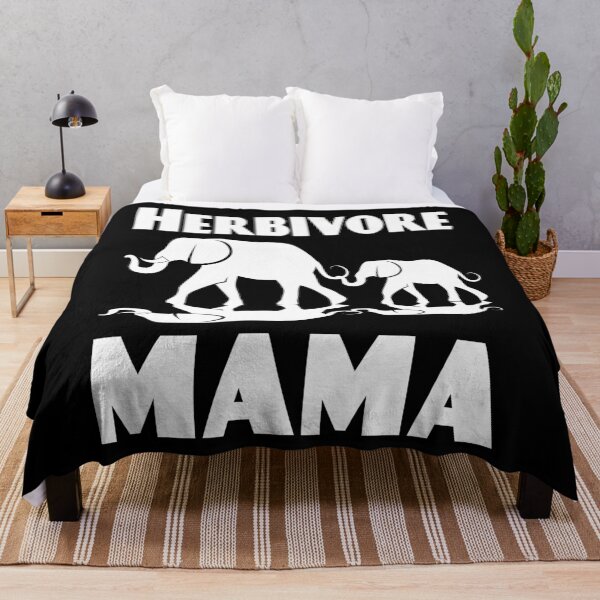 Item preview, Herbivore Mama Elephant and Baby, Vegan Mothers Day designed and sold by WhimsicaliTee.