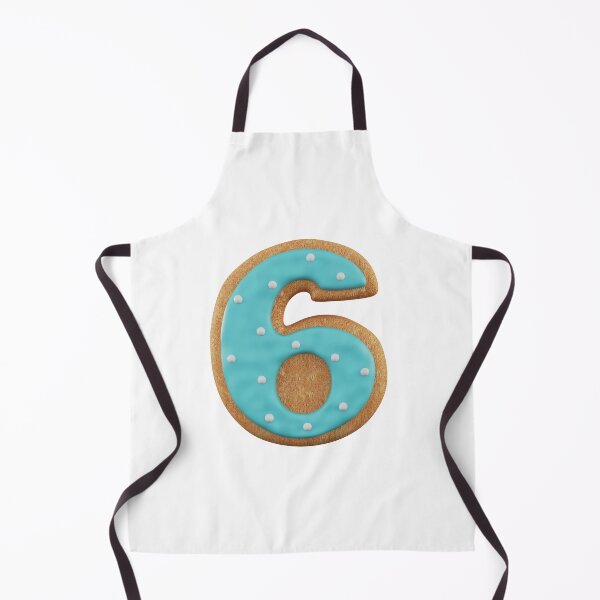 Item preview, Cookie Alphabet Number Six designed and sold by Elisabeth Lucas.