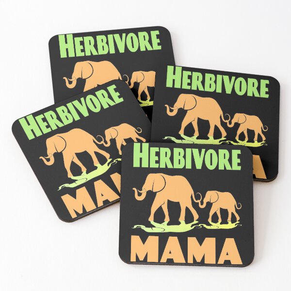 Item preview, Herbivore Mama Elephant and Baby, Vegan Mothers Day - Multicolored designed and sold by WhimsicaliTee.