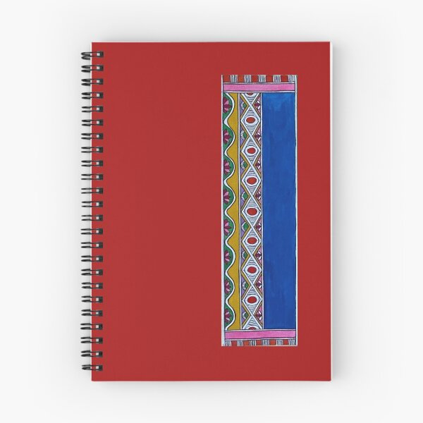 Item preview, Madhubani Blue Border designed and sold by with-anugraha.