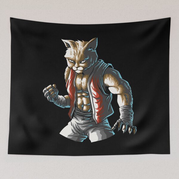 Item preview, Fighter Warrior Cat designed and sold by TeesMii.
