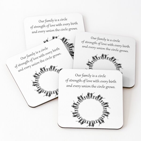 Item preview, Our-family-is-a-circle-of-strength-of-love-with-every-birth-and-every-union-the-circle-grows. designed and sold by FunnyDio.