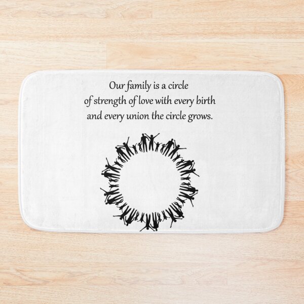 Item preview, Our-family-is-a-circle-of-strength-of-love-with-every-birth-and-every-union-the-circle-grows. designed and sold by FunnyDio.