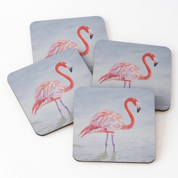 Item preview, Pink Flamingo Painting designed and sold by Emily Bickell.