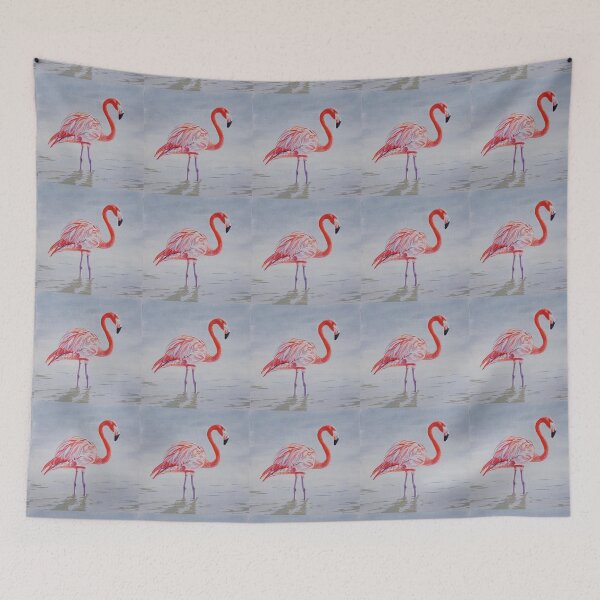 Item preview, Pink Flamingo Painting designed and sold by Emily Bickell.