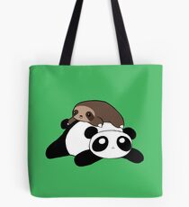 Little Sloth and Panda Tote Bag