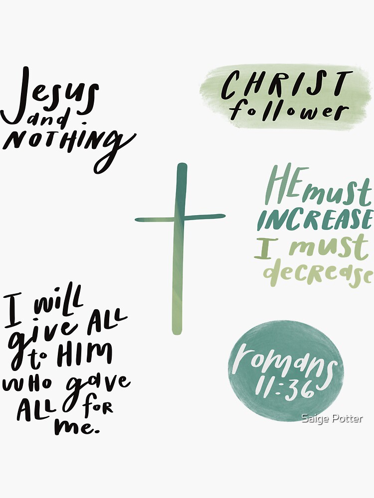 Christian Sticker Pack - Boho Theme Sticker for Sale by Saige Potter