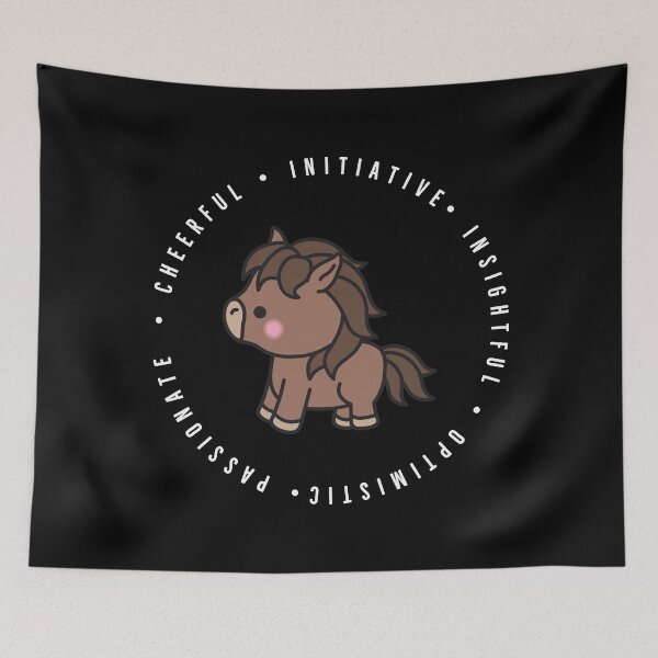Item preview, cute chinese zodiac | year of the horse | personality traits | cheerful, initiative, insightful, optimistic, passionate designed and sold by cocoCabot.