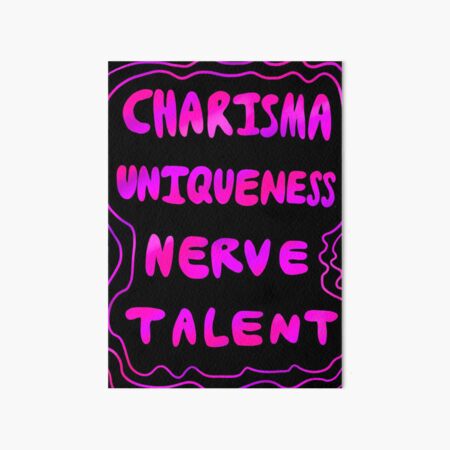 Aperçu de l'œuvre Charisme Unicité Nerve Talent RuPaul's Drag Race créée et vendue par homosapien-hal.
