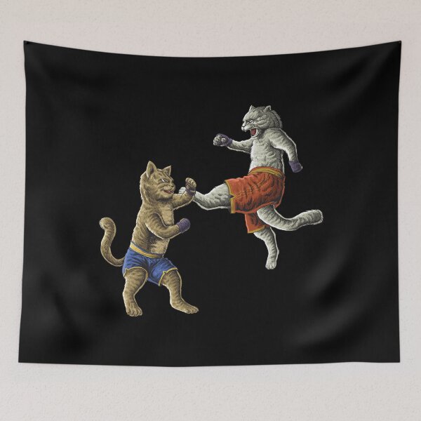 Item preview, Kick Boxing Cats designed and sold by TeesMii.