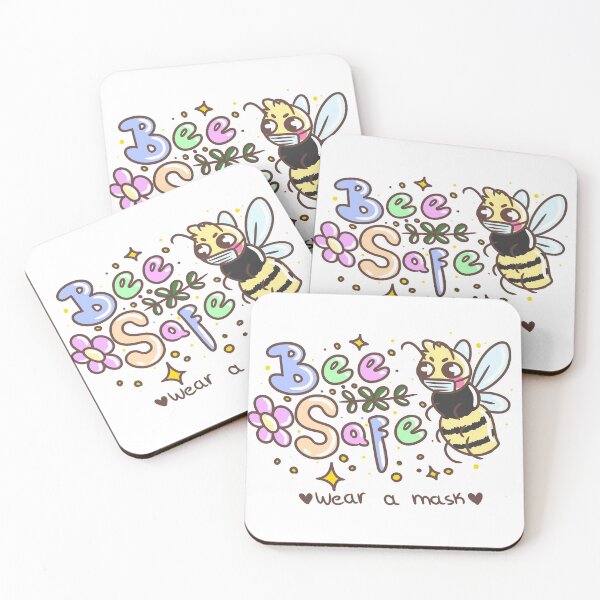 Item preview, Bee Safe Wear a Mask designed and sold by Victoria Hagata.