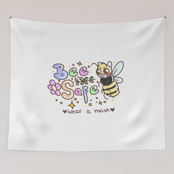 Item preview, Bee Safe Wear a Mask designed and sold by Victoria Hagata.