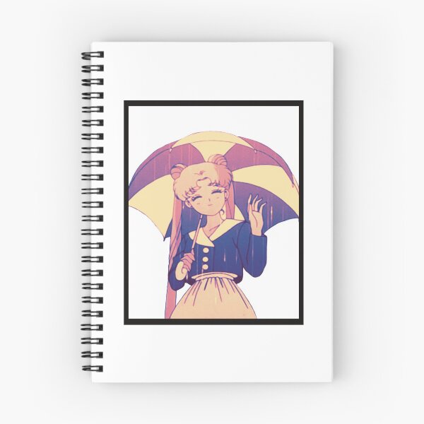 Artikelvorschau, 90s Aesthetic Rainy Umbrella Sailor Moon Anime Manga Serena Usagi  entworfen und verkauft von madebymarigold.