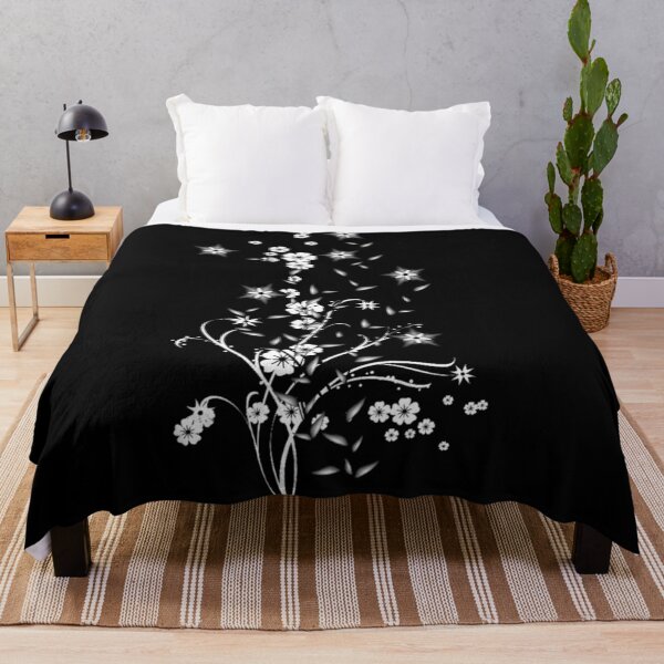 Item preview, black and white flowers designed and sold by haneen15.