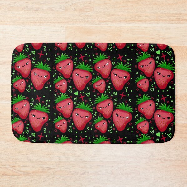 Item preview, Dark angry Strawberries pattern designed and sold by jazzydevil.