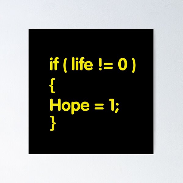Item preview, Where/While there is life, there is hope (Yellow) designed and sold by Lamara Belhamiche.