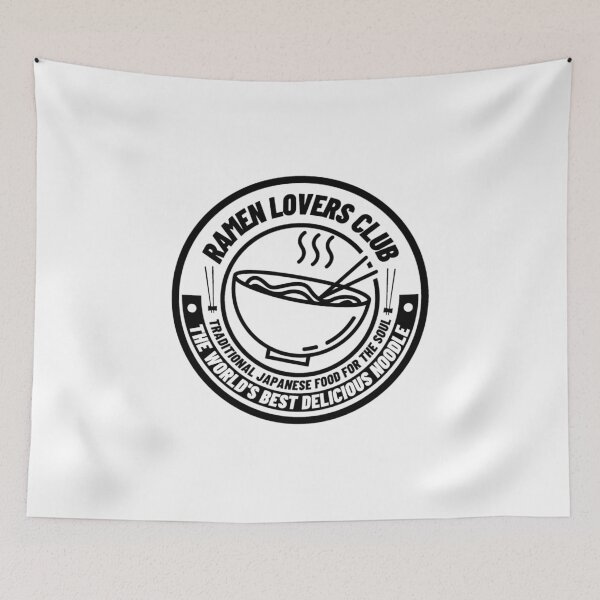 Item preview, logo del club de amantes del ramen designed and sold by Bizarro23.