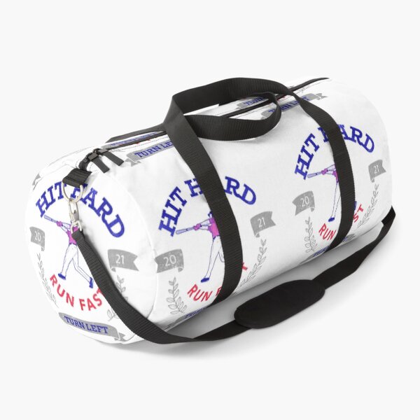 Item preview, Hit Hard Run Fast Turn Left Baseball MLB sports Bat Pitcher Catcher Hitter designed and sold by KLINESTORE.