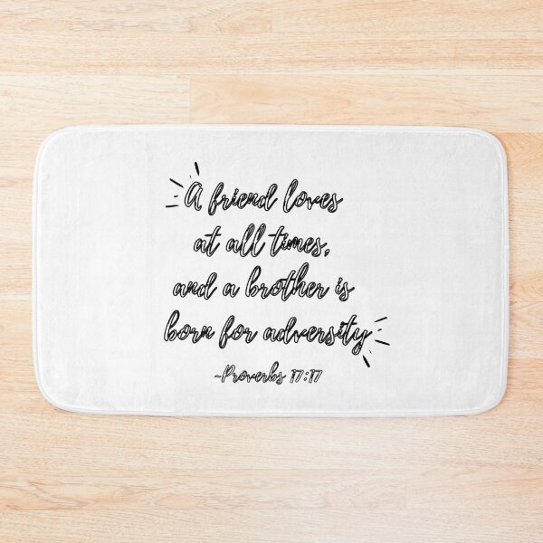 Item preview, A brother is born for adversity (black hollow text) designed and sold by Grace Feucht.