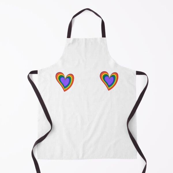 Item preview, Rainbow nipple shirt, pride LGBTQ rainbow nips designed and sold by StatementSeller.