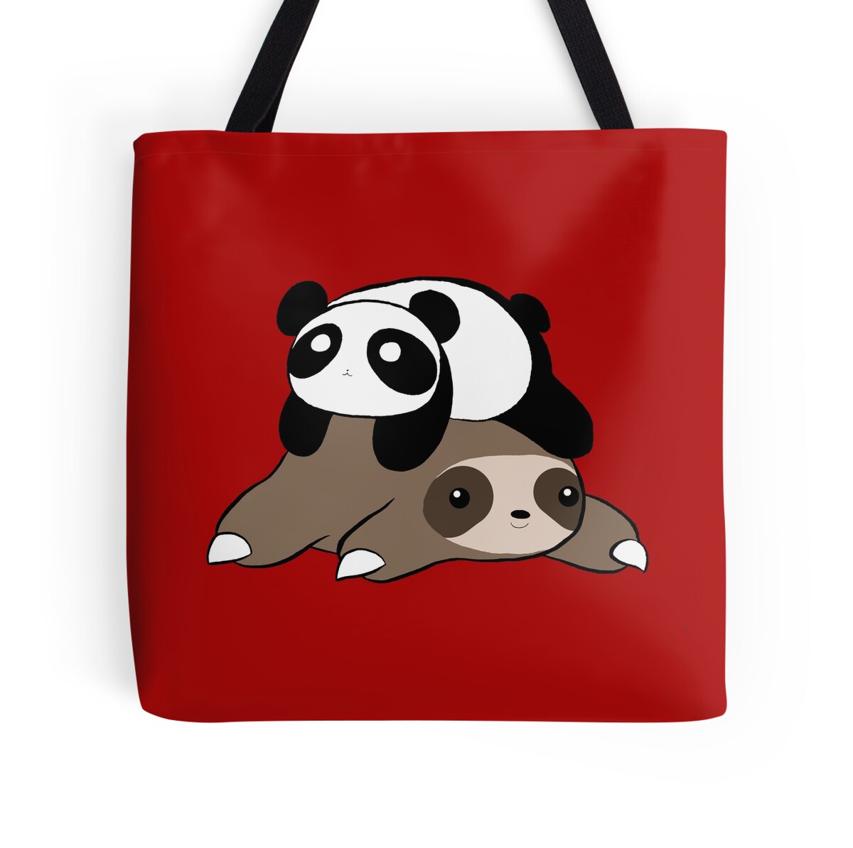 Sloth And Panda Tote Bags By Saradaboru Redbubble 