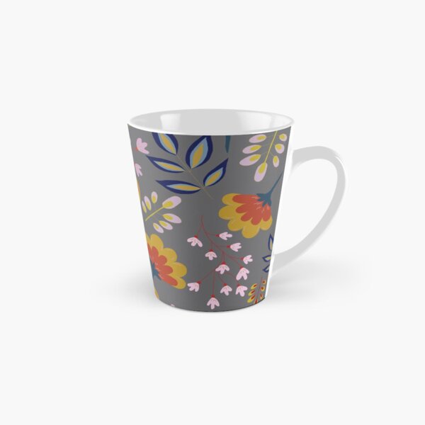 Vista previa del artículo con la obra «Folksy Flowers - Flores de cerezo y caléndula», diseñado y vendido por Nellene.