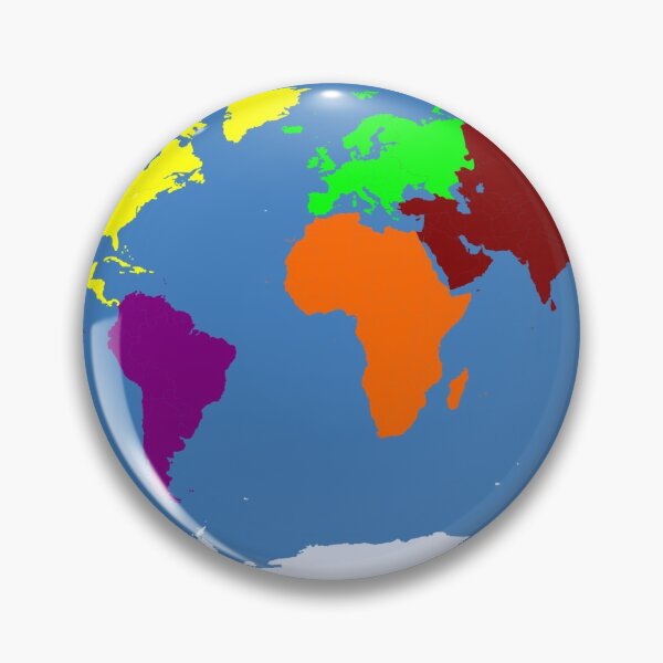 Item preview, World Map By Continent designed and sold by Ayadsan.