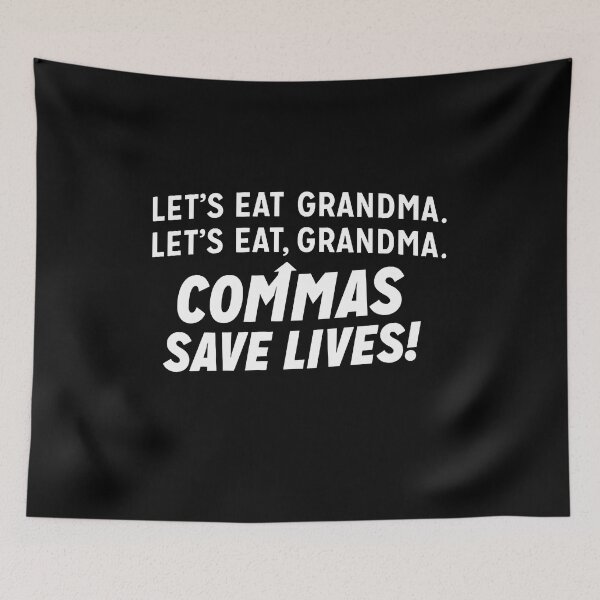 Item preview, Commas Save Lives designed and sold by Merritt Chase.