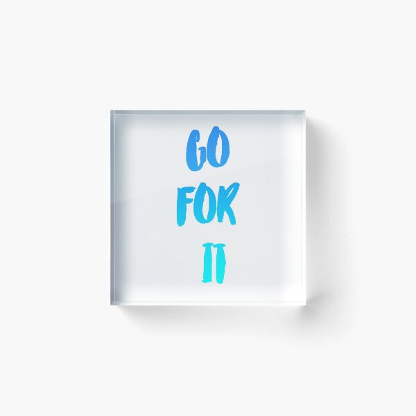 Item preview, Go For It Quote Design designed and sold by SimplyPractical.