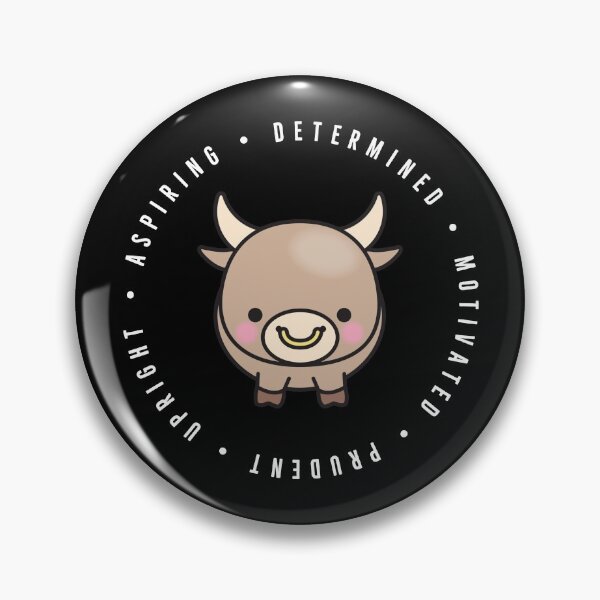 Item preview, cute chinese zodiac | year of the ox | personality traits | aspiring, determined, motivated, prudent, upright designed and sold by cocoCabot.