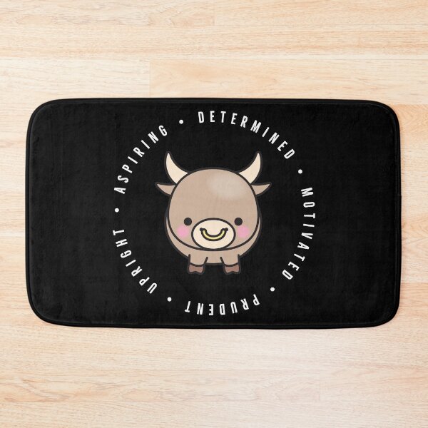 Item preview, cute chinese zodiac | year of the ox | personality traits | aspiring, determined, motivated, prudent, upright designed and sold by cocoCabot.