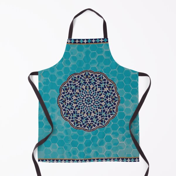 Item preview, Islamic Mosaic Art - Turquoise and Navy designed and sold by Sahel Designs.